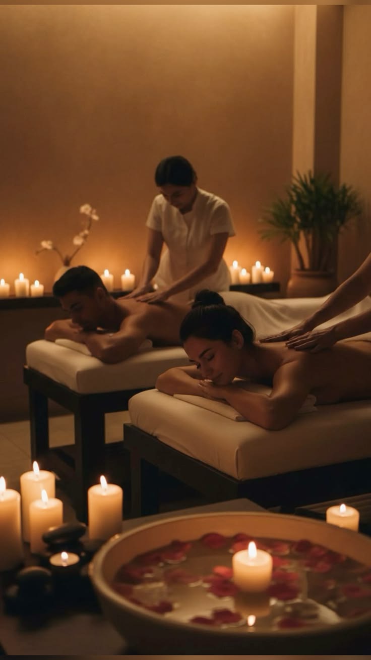 Couple Therapy Massage at Epsom Cryo Spa for skin brightening